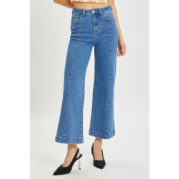Blue Flare & Wide Leg Jeans - Picture 4 of 6